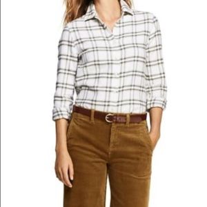 White Lands End flannel, size 10.